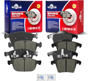 Ceramic Disc Brake Pads Set Front and Rear Replacement for VOLVO XC90 2010 2011 2012 2013 2014