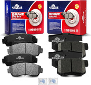Ceramic Disc Brake Pads Set Front and Rear Replacement for Acura Rdx 2007 2008 2009/ Rdx Awd 2010 2011 2012