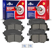 Ceramic Disc Brake Pads Set Front and Rear for MAZDA 6 2014-2015