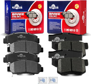 Ceramic Disc Brake Pads Set Front and Rear for Acura Csx 2006 - 2011, for Honda Accord 2004 - 2007