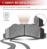 Front and Rear Ceramic Disc Brake Pads Set Replacement for 2011 2012 2013 2014 2015 2016 2017 2018 2019 2020 F-150