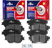 Front and Rear Ceramic Disc Brake Pads Set Replacement for Lexus Is250 C/C F Sport 2014
