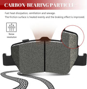 Ceramic Disc Brake Pads Set Rear for Toyota Corolla 2009-2014