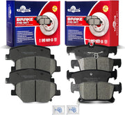 Front and Rear Ceramic Disc Brake Pads Set Replacement for Buick Envision 2016 2017 2018 2019 2020