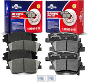 Ceramic Disc Brake Pads Set Front and Rear for Hyundai Elantra 2017 - 2020 1.6L