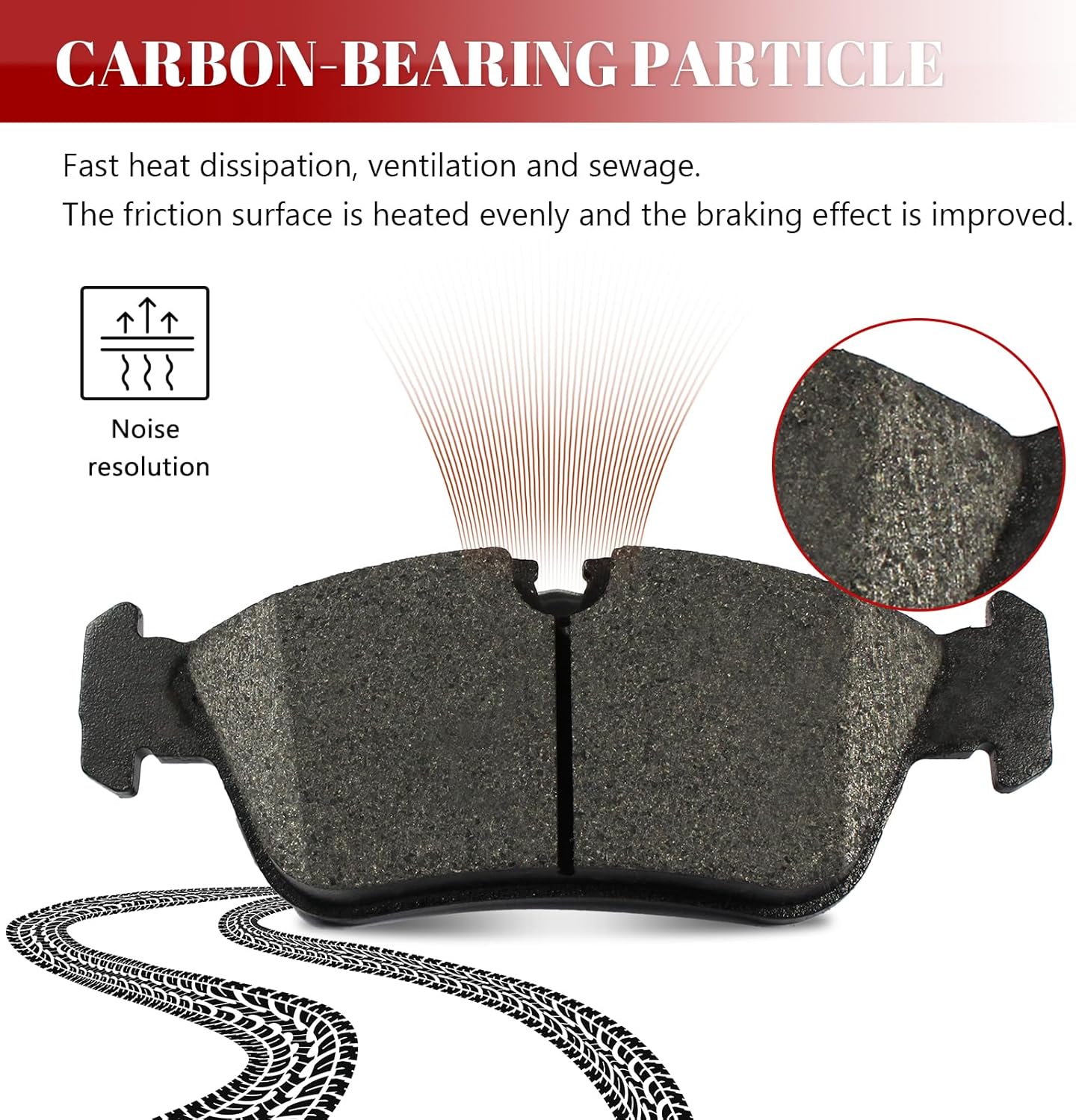 Front and Rear Ceramic Disc Brake Pads Set for BMW 318I/ 318IS/ 318TI/ 320I/ 323CI/ 323I/ 323IS/ 325CI/ 325I/ 325XI/ 328CI/ 328I/ 328IS/ Z4