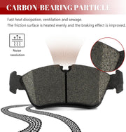 Front and Rear Ceramic Disc Brake Pads Set for BMW 318I/ 318IS/ 318TI/ 320I/ 323CI/ 323I/ 323IS/ 325CI/ 325I/ 325XI/ 328CI/ 328I/ 328IS/ Z4