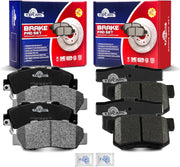 Front and Rear Ceramic Disc Brake Pads Set Replacement for Hon-da Odyssey 1995-1998, for Isuzu Oasis 1996-1999, for Acura Legend 1991 1992 1993 1994 1995 Rl 1996 1997 1998