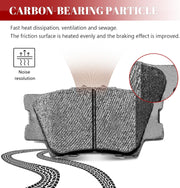 Ceramic Disc Brake Pads Set Rear for Toyota Camry 2007-2011/ Avalon 2008 2009 2010 2011 2012 2013 2014 2015-2018/ Rav4 2016-2017 Le, for LEXUS HS250H 2010-2012/ ES300h 2013-2018/ ES350 2007-2018