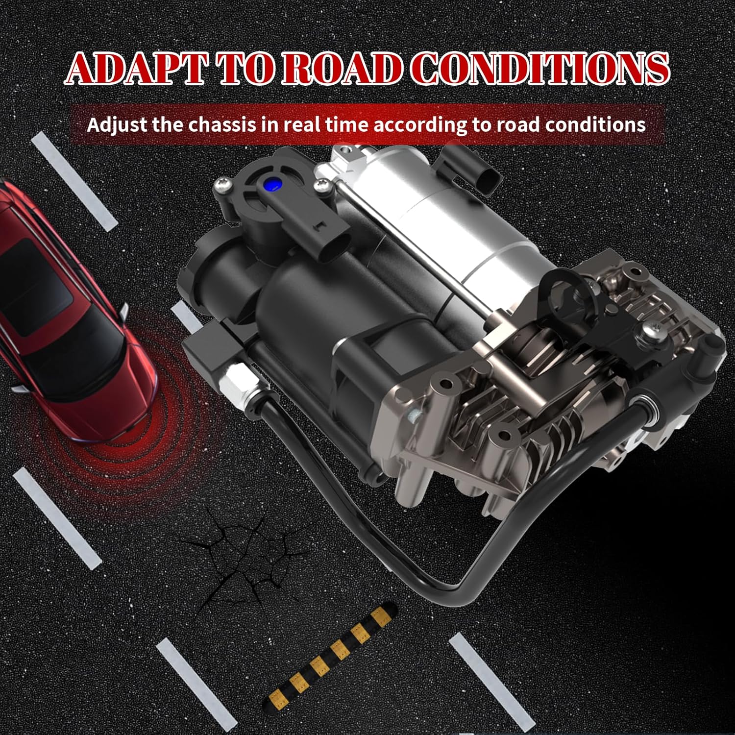 Air Suspension Compressor for Air Ride Pump,for Mercedes-Benz S400/ S400L/ S450/ S500/ S500L/ S550e/ S560/ S600/ S600L/S63 AMG/ S63L AMG/ S65 AMG/ S65L AMG Parts# A2223200604 993200104