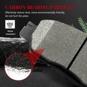 Ceramic Disc Brake Pads Set Front and Rear Replacement for Honda Accord 2016-2017 Lx-S