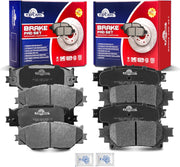 Front and Rear Ceramic Disc Brake Pads Set Replacement for 2014-2015 Lexus Is250 Base And With Rwd and With F Sport Package