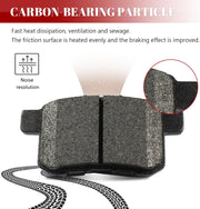 Front and Rear Ceramic Disc Brake Pads Set Replacement for 2011 2012 2013 2014 2015 2016 2017 Accord Sedan LX 2011-2015 Accord Coupe LX-S 2011-2012 Accord Coupe LX/LX-P/SE
