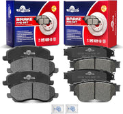 Ceramic Disc Brake Pads Set Front and Rear Replacement for Mitsubishi Outlander 2017 2018 2019 2020