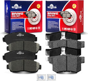 Front and Rear Ceramic Disc Brake Pads Set for Acura Rdx 2010-2012, for Honda Cr-V 2007 2008 2009 2010 2011 2012 2013 2014 2015 2016 Crosstour 2012-2015 Accord Crosstour 2010 2011