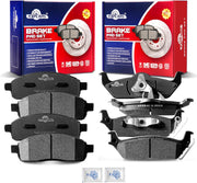 Front and Rear Ceramic Disc Brake Pads Set Replacement for Ford F-150 2004 2005 2006 2007 2008 2009, for Lincoln Mark Lt 2006-2008