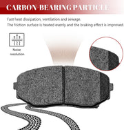 Ceramic Disc Brake Pads Set Front and Rear Replacement for Mazda Cx-5 Turbocharged 2019 2020 2021 2022 2023