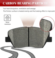 Ceramic Disc Brake Pads Set Front and Rear Replacement for Hyundai Azera 2012 2013 2014 2015 2106 2017