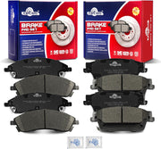Front and Rear Ceramic Disc Brake Pads Set Replacement for Cadillac CTS 2006-2007 STS 2005-2008 SRX 2004-2009