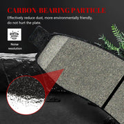 Ceramic Disc Brake Pads Set Front and Rear Replacement for Nissan Armada 2005-2006/ Pathfinder Armada 2004/ Titan 2004-2007, for Infiniti Qx56 2004 2005 2006
