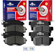 Front and Rear Ceramic Disc Brake Pads Set Replacement for Hyundai Sonata 1999 2000 2001 2002 2003 2004, for Kia Magentis/Optima 2001-2002