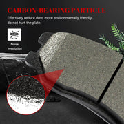 Front and Rear Ceramic Disc Brake Pads Set Replacement for Chevy Captiva Sport 2012-2015 Equinox 2007-2009, for Pontiac Torrent/Suzuki Xl-7 2007-2009, for Saturn Vue 2008-2010