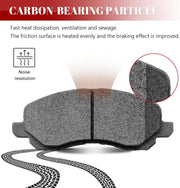 Ceramic Disc Brake Pads Set Front and Rear Replacement for Mitsubishi Outlander 2017 2018 2019 2020