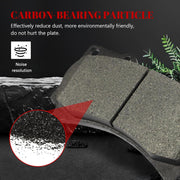Front and Rear Ceramic Disc Brake Pads Set Replacement for 2006 2007 2008 2009 2010 Humm-er H3 2009-2010 Humm-er H3T