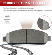 Ceramic Disc Brake Pads Set Front and Rear Replacement for Toyota Venza 2009 2010 2011 2012 2013 2014 2015 2016