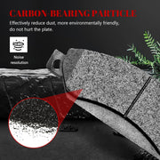 Front and Rear Ceramic Disc Brake Pads Set for Cadillac Escalade Esv Ext, for Chevy Avalanche Silverado 1500 2007-2013/ Suburban 1500 Tahoe 2007-2014,for Gmc Sierra 1500 Yukon Xl 1500