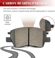 Ceramic Disc Brake Pads Set Front and Rear Replacement for Chevry Bolt EUV 2022 LT/Bolt EV 2017 2018 2019 2020 2021 2022 2023/ Cruze 2016-2019/ Volt 2016-2019