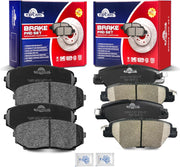 Ceramic Disc Brake Pads Set Front and Rear Replacement for Mazda Cx-9 2016 2017 2018 2019 2020 2021 2022 2023