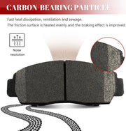 Front and Rear Ceramic Disc Brake Pads Set Replacement for Hon-da Accord 2003-2007 V6 4-Wheel Excluding Hybrid, for Acura Tsx 2004 2005 2006 2007 2008