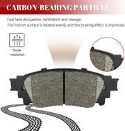 Ceramic Disc Brake Pads Set Front and Rear Replacement for Lexus Nx200T 2015 2016 2017/ Nx300 2018 2019-2021/ Nx300H 2015-2021, for Toyota Avalon 2020-2021 Trd/Camry 2020 2021 2022 2023 Trd