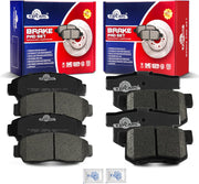 Front and Rear Ceramic Disc Brake Pads Set Replacement for 2004 2005 2006 2007 2008 Acu-ra Tl Fits Automatic Transmission