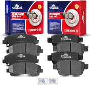 Front and Rear Ceramic Disc Brake Pads Set Replacement for Nissan Altima 2013 2014 2015 2016 2017 2018 2018 2019 2020 2021 2022, for Leaf 2014-2017