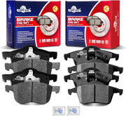 Front and Rear Ceramic Disc Brake Pads Set Replacement for VOLVO S80 1999 2020-2006 /V70 2001-2007 /S60 2001 2002 2003 2004 2005 2006 2007 2008 2009