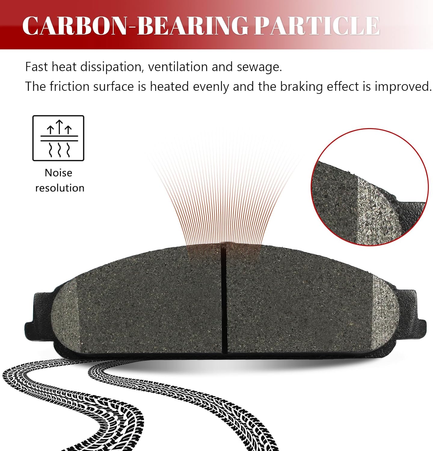 Front and Rear Ceramic Disc Brake Pads Set Replacement for 2005 2006 2007 Five Hundred/Freestyle 2008-2009 Taurus X 2005-2007 Mercury Montego 2008-2009 Sable