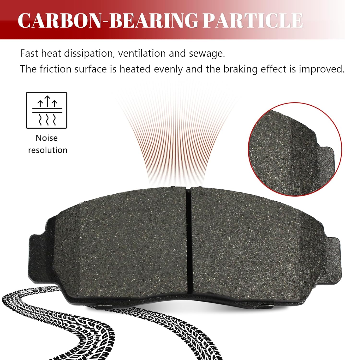 Front and Rear Ceramic Disc Brake Pads Set Replacement for 2004 2005 2006 2007 2008 Acu-ra Tl Fits Automatic Transmission