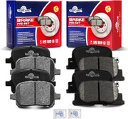 Front and Rear Ceramic Disc Brake Pads Set Replacement for Toyota Camry 2000-2001, for Lexus Es300 2000-2001