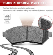 Front and Rear Ceramic Disc Brake Pads Set for Buick Terraza 2005-2007,for Chevy Uplander 2005-2009, for Pontiac Montana 2005-2009, for Saturn Relay 2005-2007, for Vpg Mv-1 2011-2012