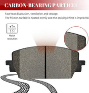 Ceramic Disc Brake Pads Set Front and Rear Replacement for Hyundai Santa Fe 2021 2022 2023, for Kia Sorento 2021-2023