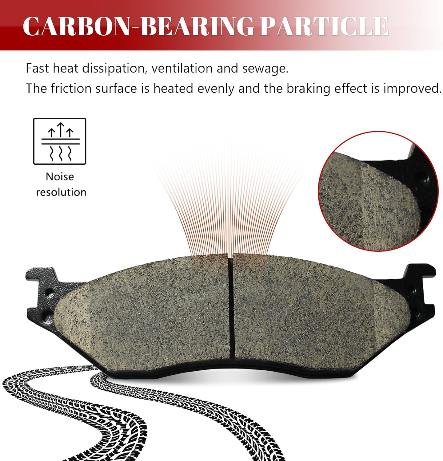 Ceramic Disc Brake Pads Set Front and Rear for Ford F-59 Commercial Stripped Chassis 2015-2021, for Ic Corporation Ac Commercial Bus 2012 2013 2014 2015 2016/ Corporation Ae School Bus 2015