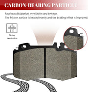 Ceramic Disc Brake Pads Set Front and Rear Replacement for Mercedes-Benz Cl500 Cls500 Cls550 E350 E500 E550 S350 S430 S500 Sl550 Sl550