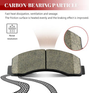 Ceramic Disc Brake Pads Set Front and Rear Replacement for Ford Expedition 2018-2021/ F-150 2018 2019 2020 with Electric Parking Brake, fpr Lincoln Navigator 2018-2021