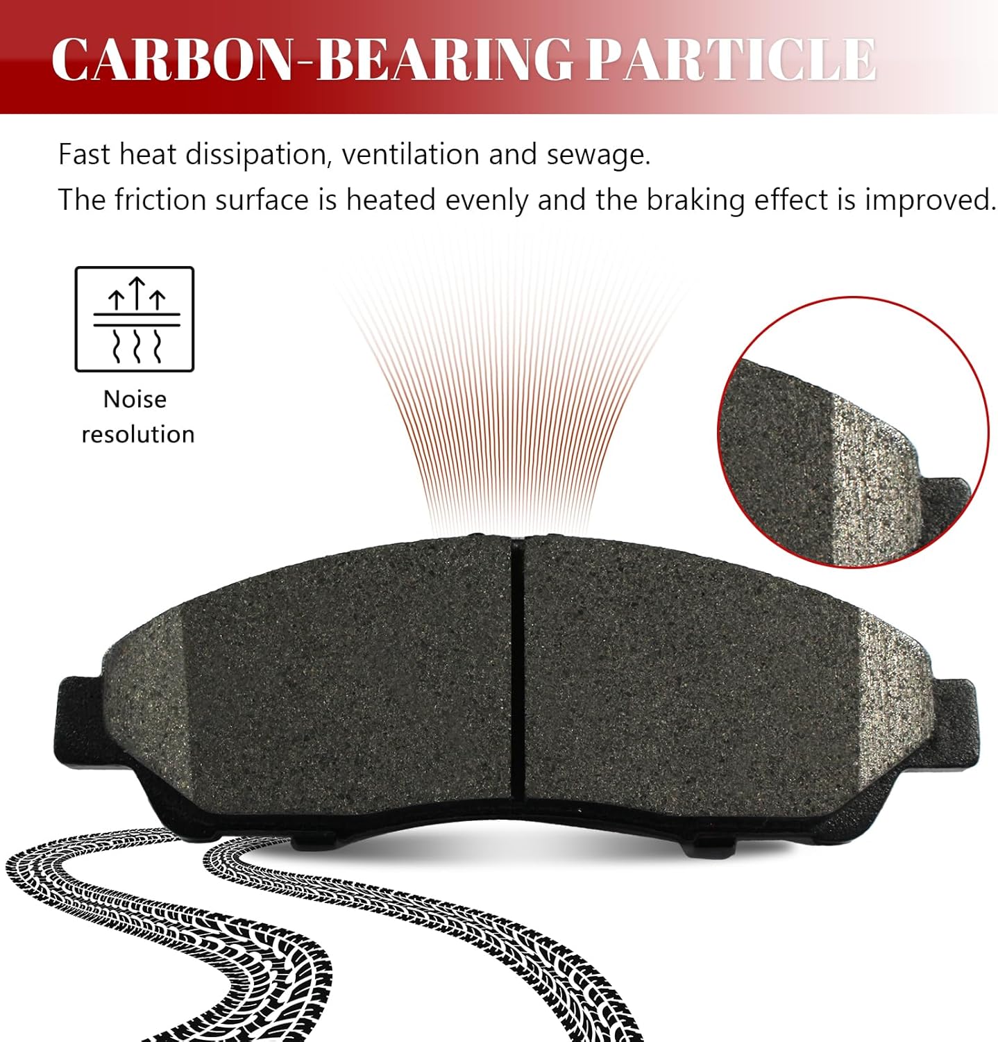 Front and Rear Ceramic Disc Brake Pads Set Replacement for 2007 2008 2009 2010 2011 2012 2013 Mdx 2010-2013 Zdx 2009-2014 2015 Pilot