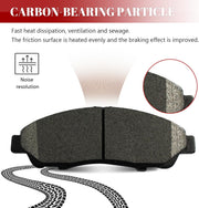 Ceramic Disc Brake Pads Set Front and Rear Replacement for Chevy Blazer 2019-2020/ Traverse 2018-2020, for GMC Acadia 2017-2020, for Buick Enclave 2018-2020 FWD