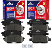 Front and Rear Ceramic Disc Brake Pads Set Replacement for Nissan Murano 2011 2012 2013 2014