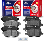 Front and Rear Ceramic Disc Brake Pads Set for Buick Terraza 2005-2007,for Chevy Uplander 2005-2009, for Pontiac Montana 2005-2009, for Saturn Relay 2005-2007, for Vpg Mv-1 2011-2012