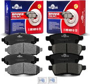 Front and Rear Ceramic Disc Brake Pads Set Replacement for Nissan Frontier 2005-2021 Xterra 2005 2008-2015,for Suzuki Equator 2009-2010/ Equator 2011-2012 4.0L